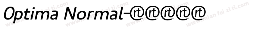 0ptima Normal字体转换